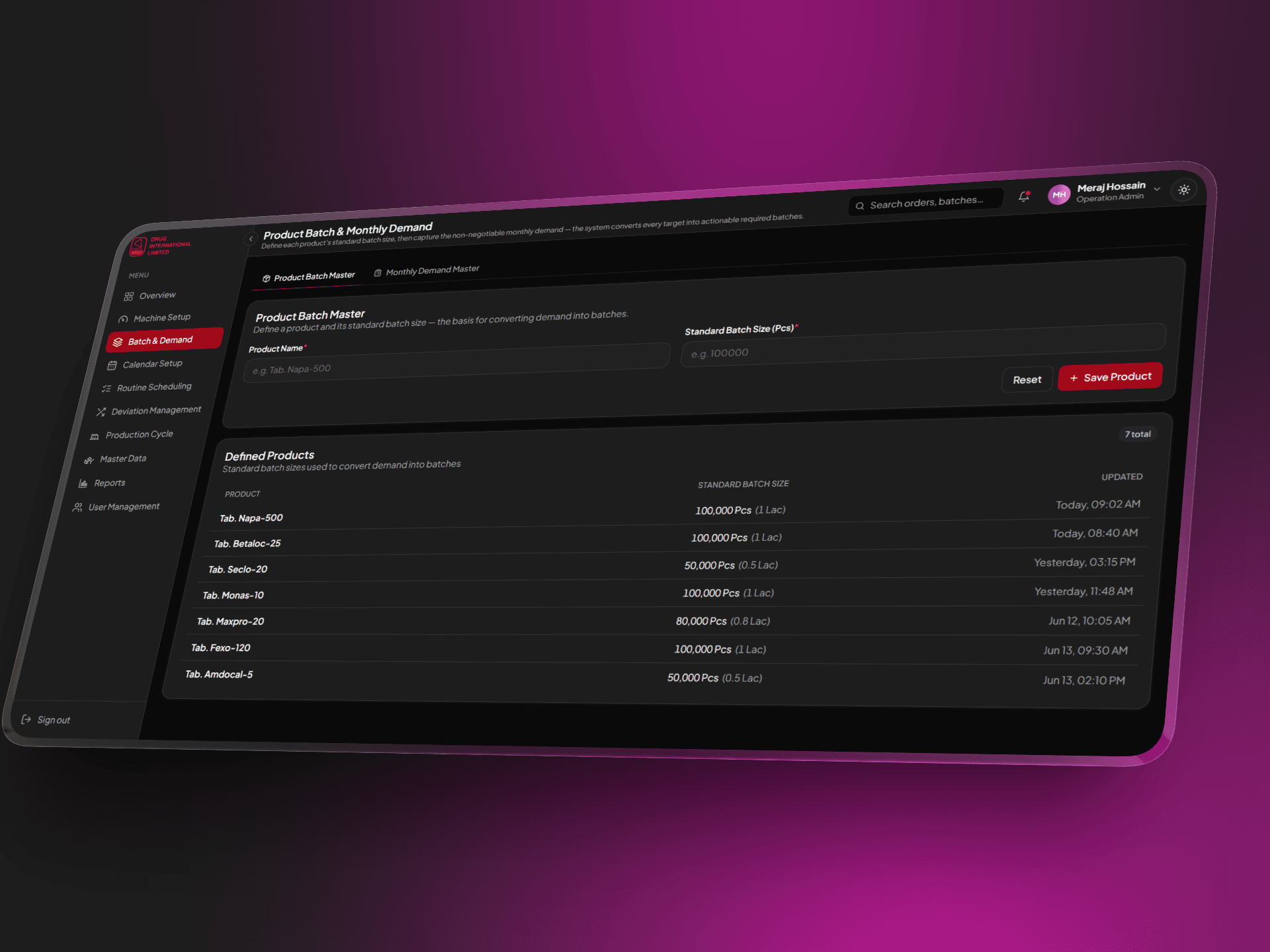 DIL - Production Planning Management System — 3